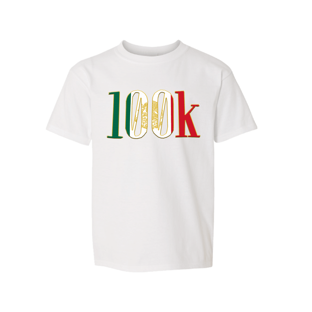 100k Mexican Flag T-shirt (White)